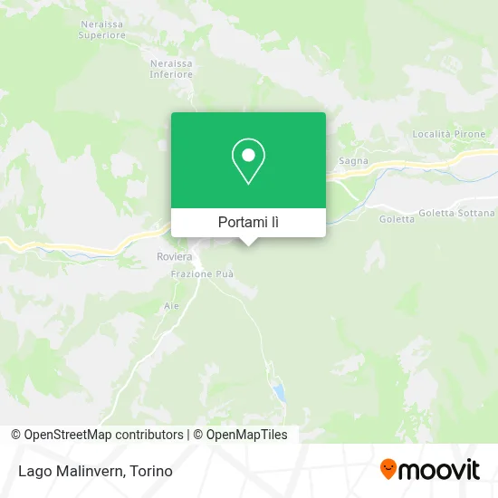 Mappa Lago Malinvern