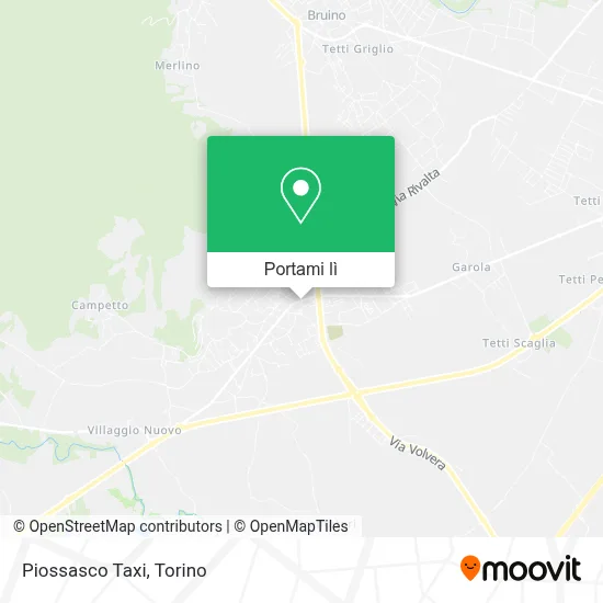 Mappa Piossasco Taxi