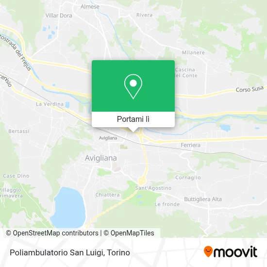 Mappa Poliambulatorio San Luigi