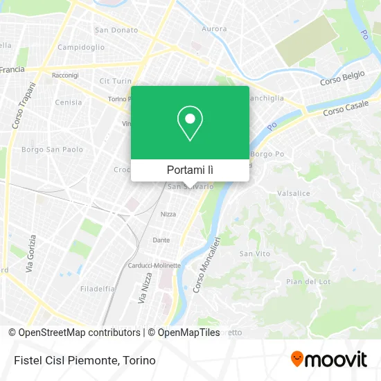 Mappa Fistel Cisl Piemonte