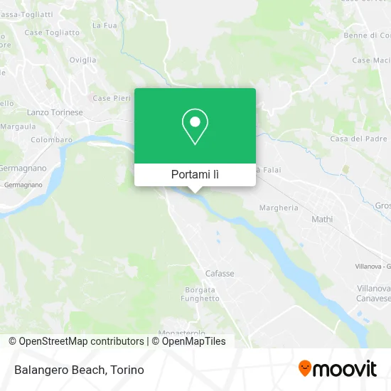 Mappa Balangero Beach