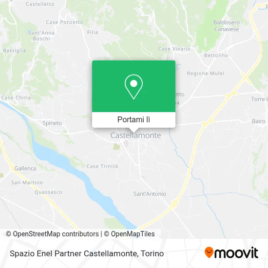 Mappa Spazio Enel Partner Castellamonte