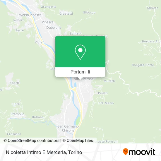 Mappa Nicoletta Intimo E Merceria