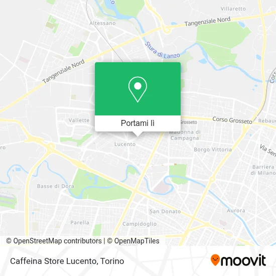 Mappa Caffeina Store Lucento