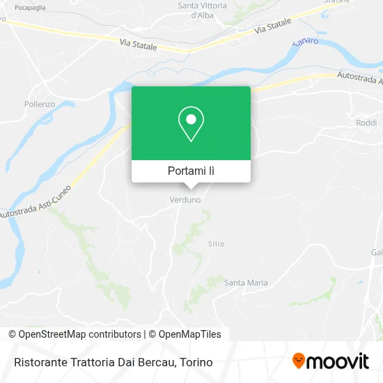 Mappa Ristorante Trattoria Dai Bercau