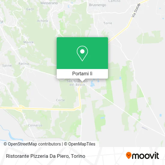 Mappa Ristorante Pizzeria Da Piero