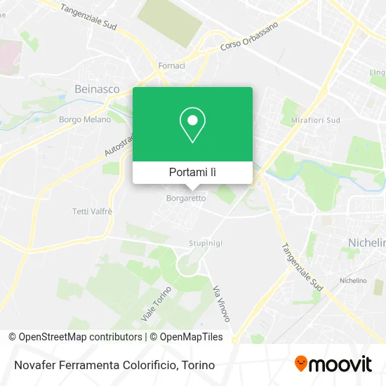 Mappa Novafer Ferramenta Colorificio