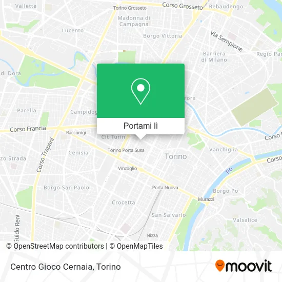 Mappa Centro Gioco Cernaia