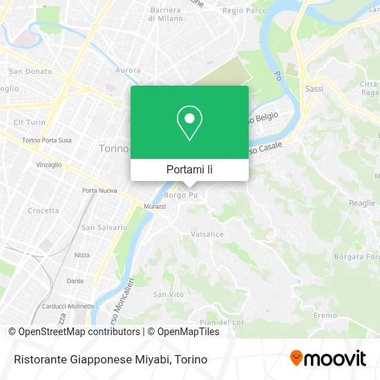 Mappa Ristorante Giapponese Miyabi