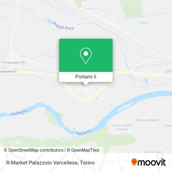 Mappa R-Market Palazzolo Vercellese