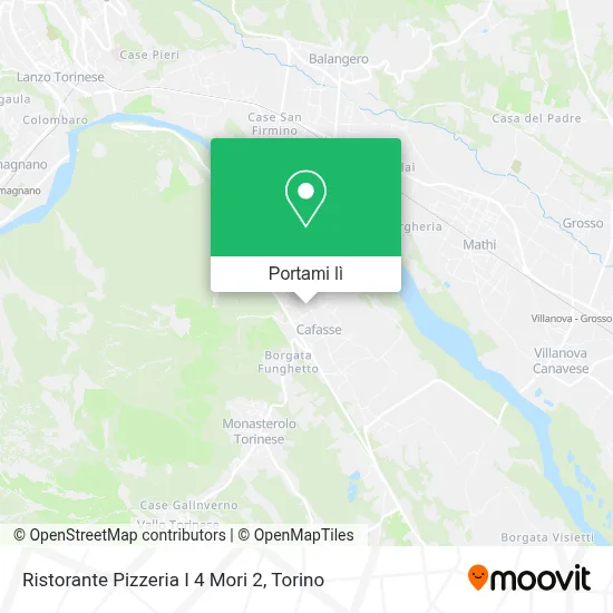 Mappa Ristorante Pizzeria I 4 Mori 2