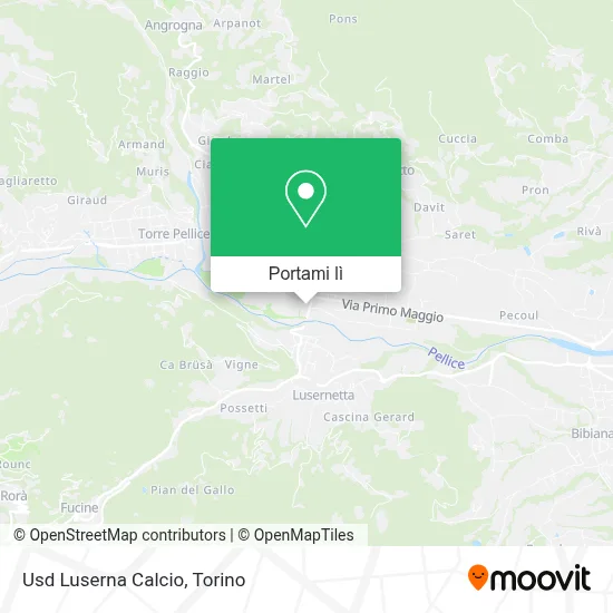 Mappa Usd Luserna Calcio