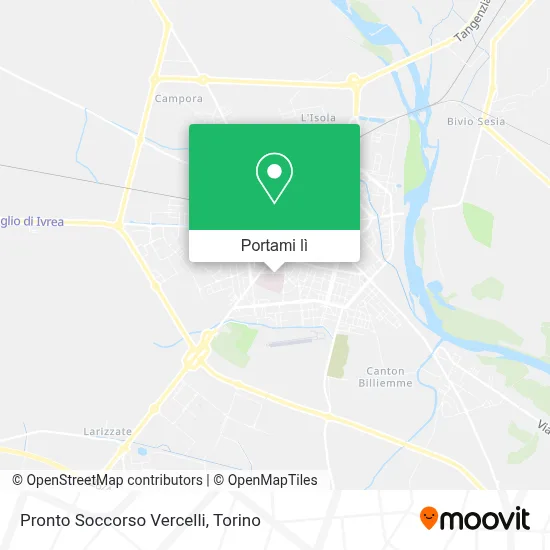 Mappa Pronto Soccorso Vercelli