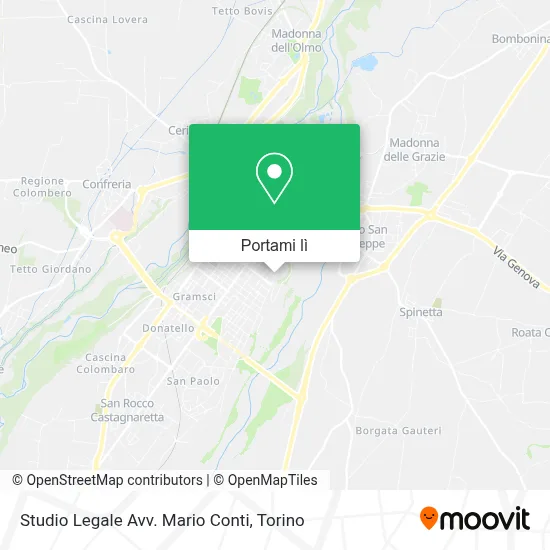 Mappa Studio Legale Avv. Mario Conti
