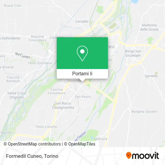 Mappa Formedil Cuneo