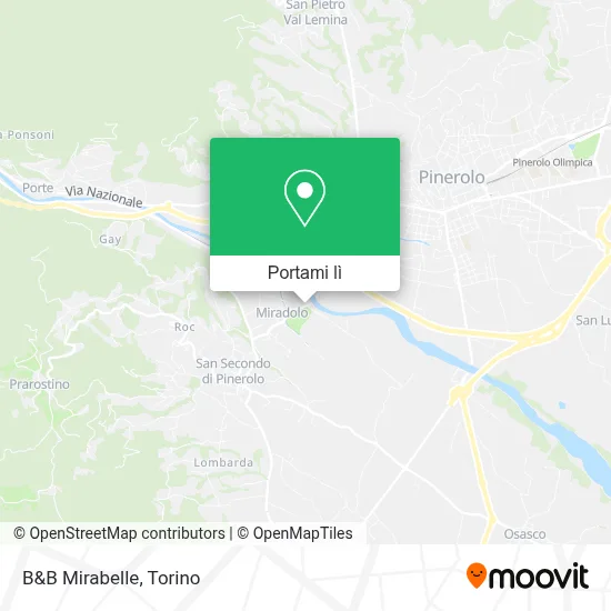 Mappa B&B Mirabelle