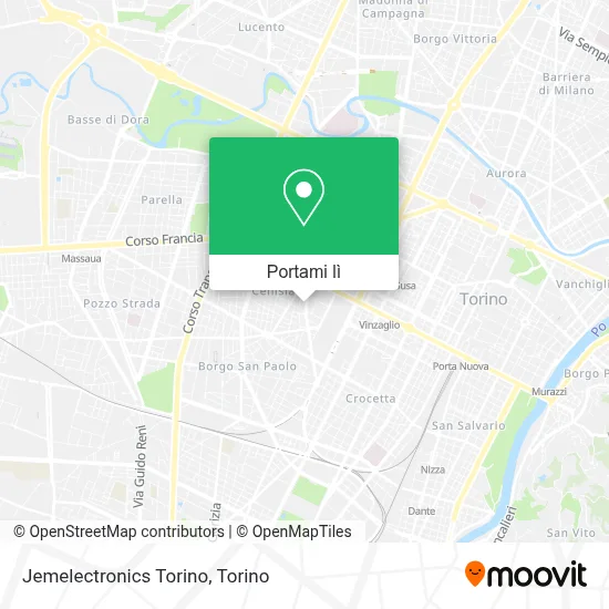 Mappa Jemelectronics Torino
