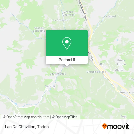 Mappa Lac De Chavillon