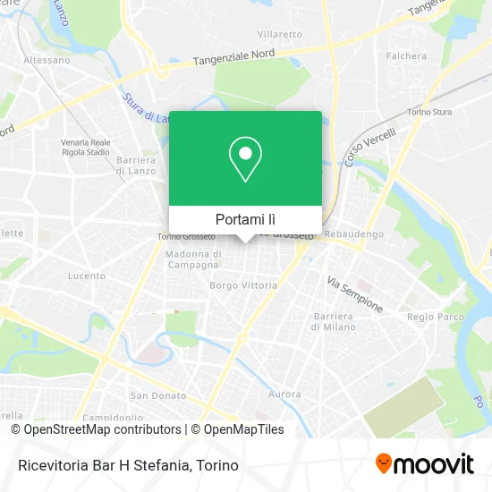 Mappa Ricevitoria Bar H Stefania