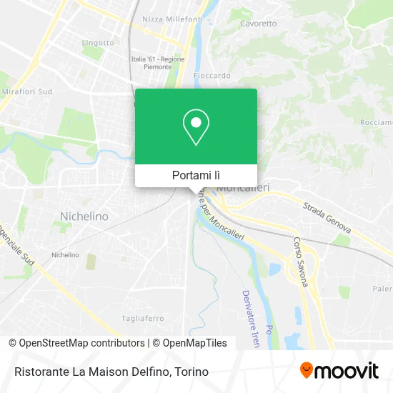 Mappa Ristorante La Maison Delfino