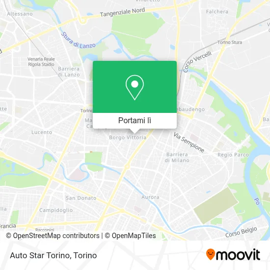 Mappa Auto Star Torino