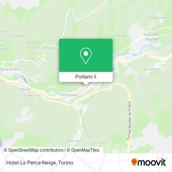 Mappa Hotel Le Perce-Neige