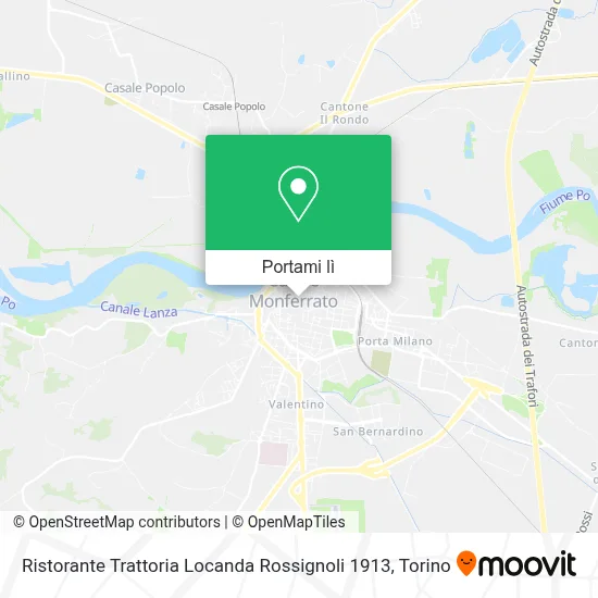 Mappa Ristorante Trattoria Locanda Rossignoli 1913