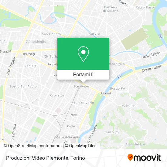 Mappa Produzioni Video Piemonte