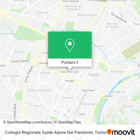 Mappa Collegio Regionale Guide Alpine Del Piemonte