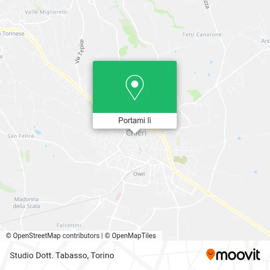Mappa Studio Dott. Tabasso