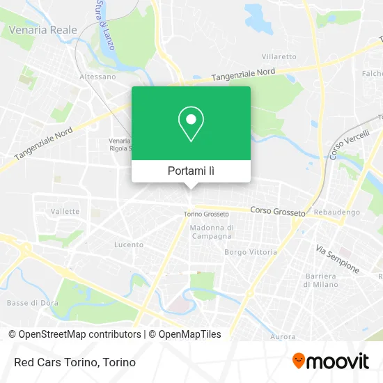 Mappa Red Cars Torino