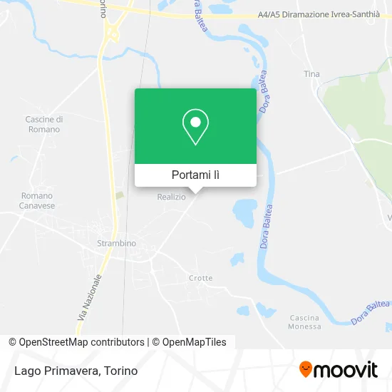 Mappa Lago Primavera