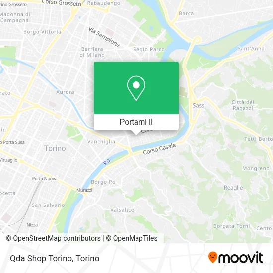 Mappa Qda Shop Torino