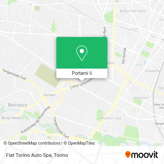 Mappa Fiat Torino Auto Spa