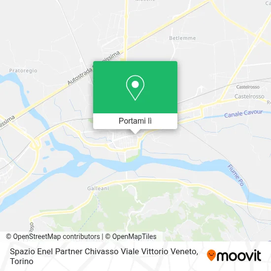 Mappa Spazio Enel Partner Chivasso Viale Vittorio Veneto