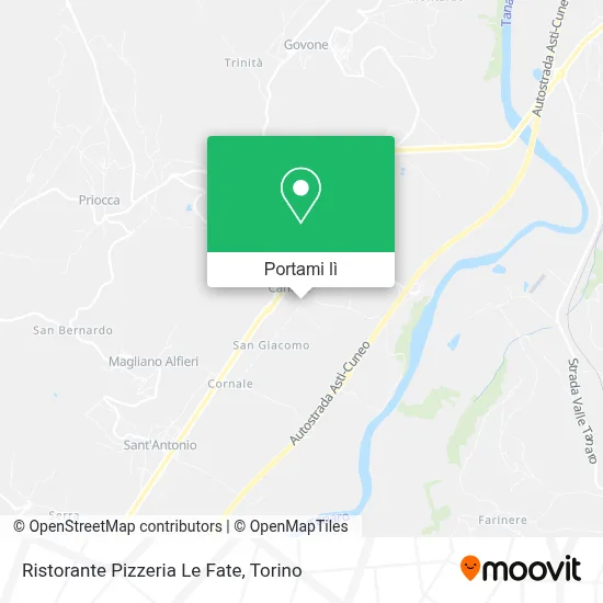 Mappa Ristorante Pizzeria Le Fate