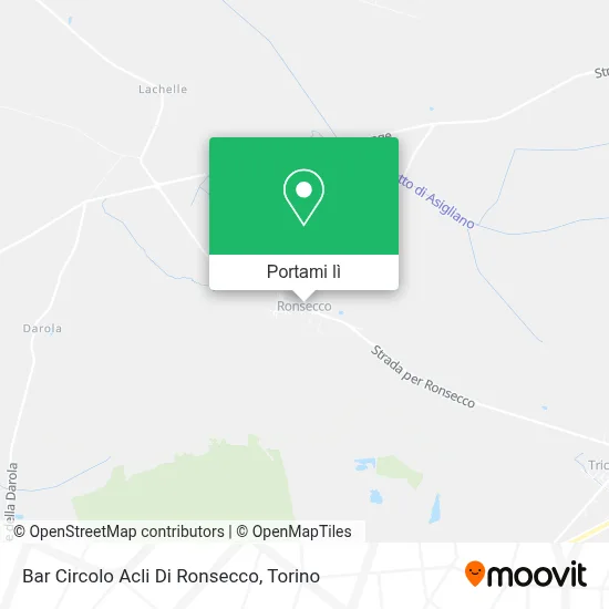Mappa Bar Circolo Acli Di Ronsecco