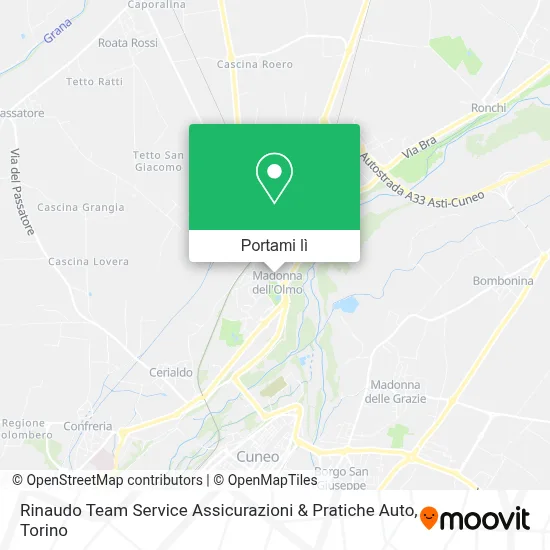 Mappa Rinaudo Team Service Assicurazioni & Pratiche Auto
