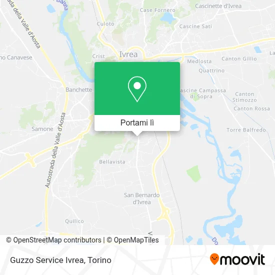 Mappa Guzzo Service Ivrea
