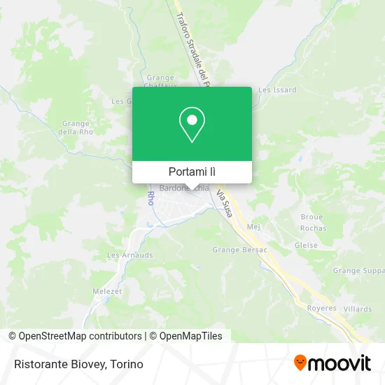 Mappa Ristorante Biovey