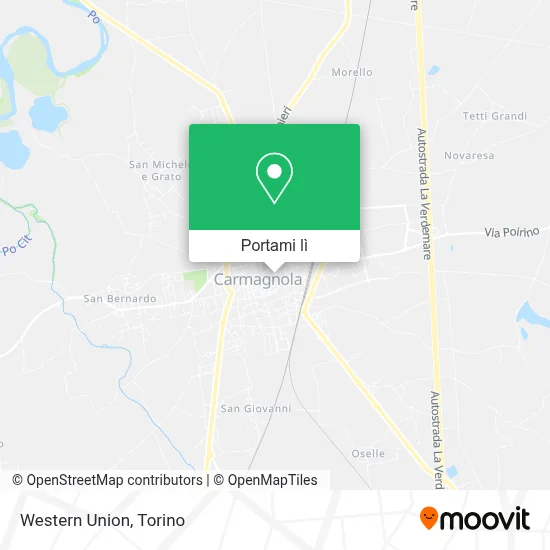 Mappa Western Union
