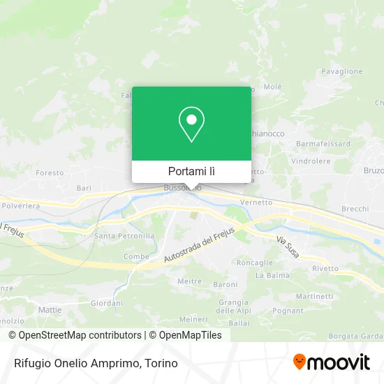 Mappa Rifugio Onelio Amprimo