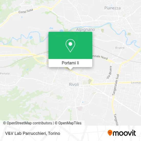 Mappa V&V Lab Parrucchieri