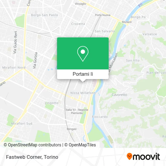 Mappa Fastweb Corner
