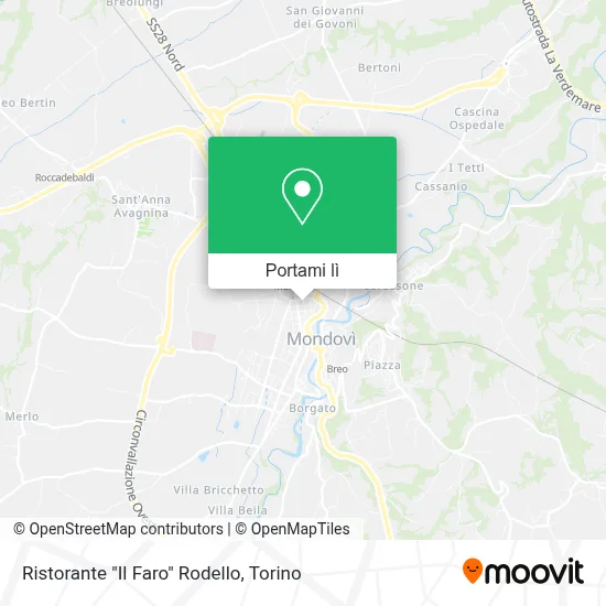 Mappa Ristorante "Il Faro" Rodello
