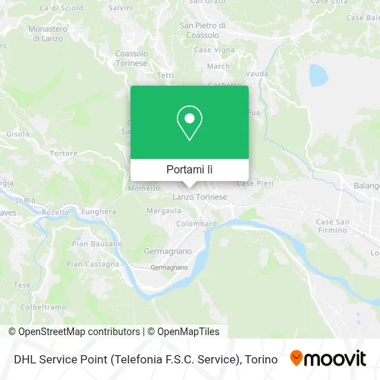 Mappa DHL Service Point (Telefonia F.S.C. Service)