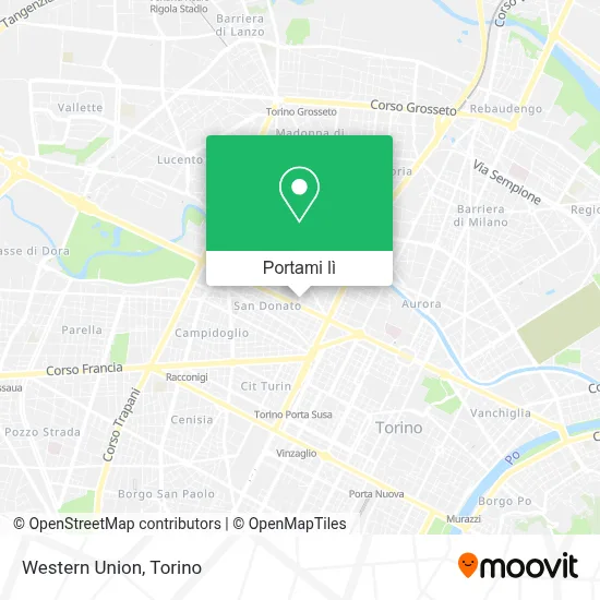 Mappa Western Union