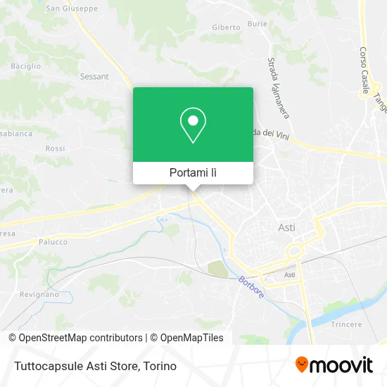 Mappa Tuttocapsule Asti Store