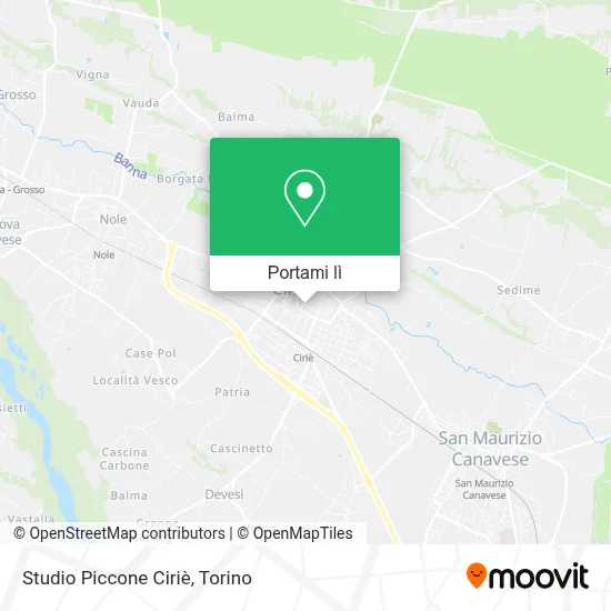 Mappa Studio Piccone Ciriè