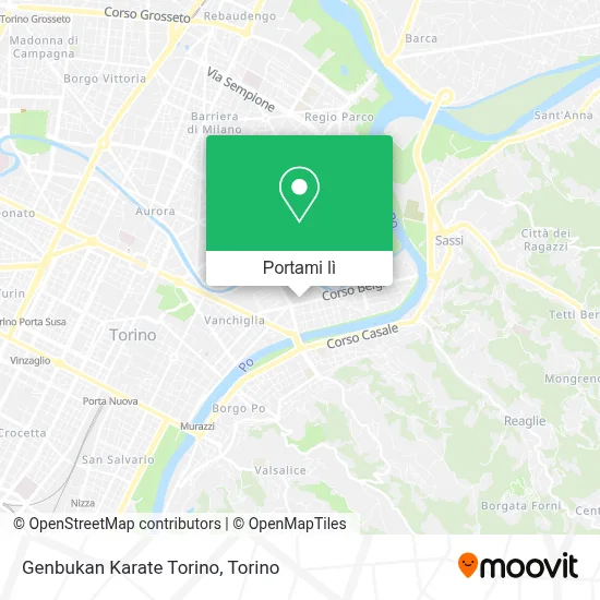 Mappa Genbukan Karate Torino